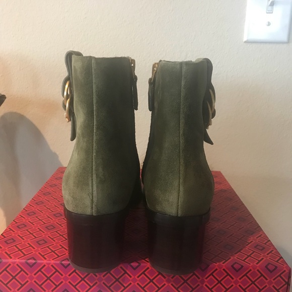 NIB TORY BURCH MARSDEN SUEDE ANKLE BOOTIE - Picture 5 of 7